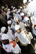 Proces bhem Timkatu. Lalibela. Etiopie.