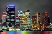 Noční Sydney. Austrálie.