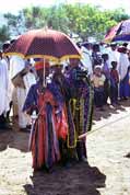 Procesí během Timkatu. Lalibela. Sever,  Etiopie.