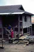 Vesnice horských kmenů. Oblast okolo vesnice Kalaw. Myanmar (Barma).