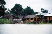 Vesnice u Mandalay. Myanmar (Barma).