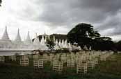 Pohled na Mandalajský vrch (Mandalay hill). Myanmar (Barma).