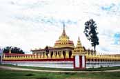 Bawgyo Paya - jedná se chrám v tradičním Shanském stylu. Okolí vesnice Hsipaw. Myanmar (Barma).