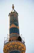 Minaret mešity Jameh. Yazd. Írán.