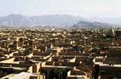 Pohled na město Yazd. Írán.