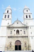 Catedral de la Concepción ze 16. století na náměstí ve městě Campeche. Mexiko.
