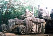 Zbytky starho msta Polonnaruwa z doby vldy Indick dynastie Chola z 11.-12. stolet. Sr Lanka.
