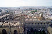 Pohled z věže katedrály, Sevilla. Španělsko.