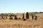 Menhiry, Tiya, jižně od Addis Abbeby. Jih, Etiopie.