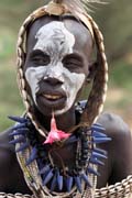 Žena z kmene Karo. Jih,  Etiopie.