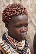 Žena z kmene Karo. Jih,  Etiopie.
