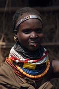 Žena z kmene Bume. Jih,  Etiopie.