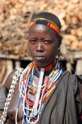 Žena z kmene Arbore. Jih,  Etiopie.