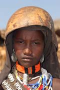 Dívka z kmene Arbore. Etiopie.