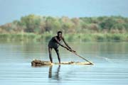 Rybář, Arba Minch. Etiopie.