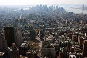 Pohled z Empire State Building, Manhattan, New York. Spojen� st�ty americk�.
