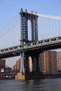 Manhattan Bridge, New York. Spojené státy americké.