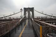 Brooklyn Bridge, Manhattan, New York. Spojené státy americké.