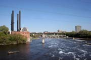 Minneapolis downtown, Minnesota. Spojené státy americké.