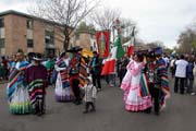 May Day průvod a oslava, Minneapolis, Minnesota. Spojené státy americké.