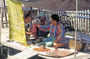 Vesnice Wakai. Oblast ostrov Togean. Sulawesi,  Indonsie.