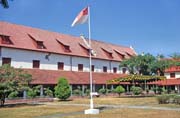 Holandsk pevnost Rotterdam ve mst Ujung Pandang. Sulawesi,  Indonsie.