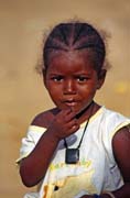 Místní holčička, Podor. Senegal.