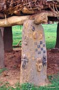 Dekorace togu-na, země Dogon. Mali.