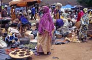 Tradiční pondělní trh, město Djenné. Mali.