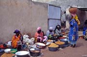 Tradiční pondělní trh, město Ségou. Mali.