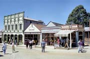 Ballarat - bývalá zlatokopecká vesnice a nynejší skanzem. Austrálie.