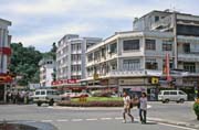 Město Kota Kinabalu. Malajsie.