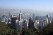 Pohled z Victoria Peak. Hong Kong.