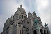 Sacré Coeur, Montmartre, Paříž. Francie.