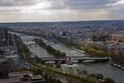 Pohled z Tour Eiffel, Paříž. Francie.