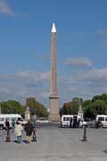 Egyptský Obelisk na Place de la Concorde, Paříž. Francie.