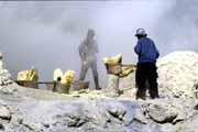 Sopka Kawah Ijen. Indonsie.