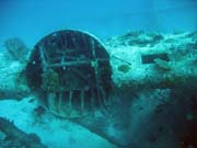 Potpn u ostrova Biak, lokalita Catalina wreck. Papua, Indonsie.