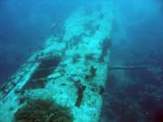 Potápění u ostrova Biak, lokalita Catalina wreck. Indonésie.
