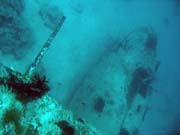 Potápění u ostrova Biak, lokalita Catalina wreck. Indonésie.