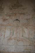 V některých chrámech se stále dochovaly vnitřní malby. Bagan. Myanmar (Barma).