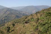 Okolí vesnice Mindat. Provincie Chin. Myanmar (Barma).
