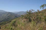 Okolí vesnice Mindat. Provincie Chin. Myanmar (Barma).