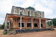 Koloniální architektura ve městě Ouidah. Benin.