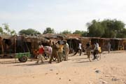 Ulice ve městě Agadez. Niger.