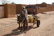 Ulice ve městě Agadez. Niger.