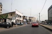 Douala, největší mesto Kamerunu je ekonomickým centrem v oblasti. Kamerun.