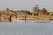 Ryb��i. Oblast jezera �ad. Kamerun.