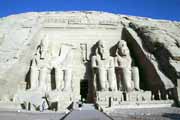 Chrám v Abu Simbel. Egypt.