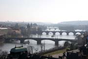 Mosty na Vltavě, Praha. Česká republika.